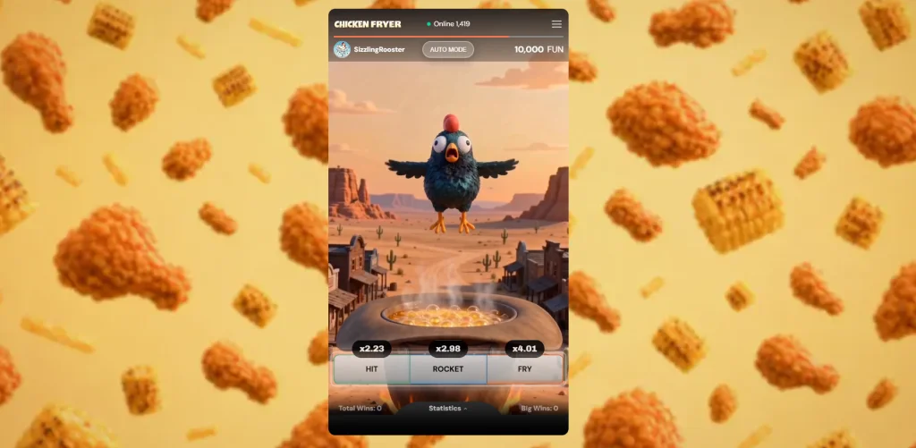 Chicken Fryer Swipe Game
